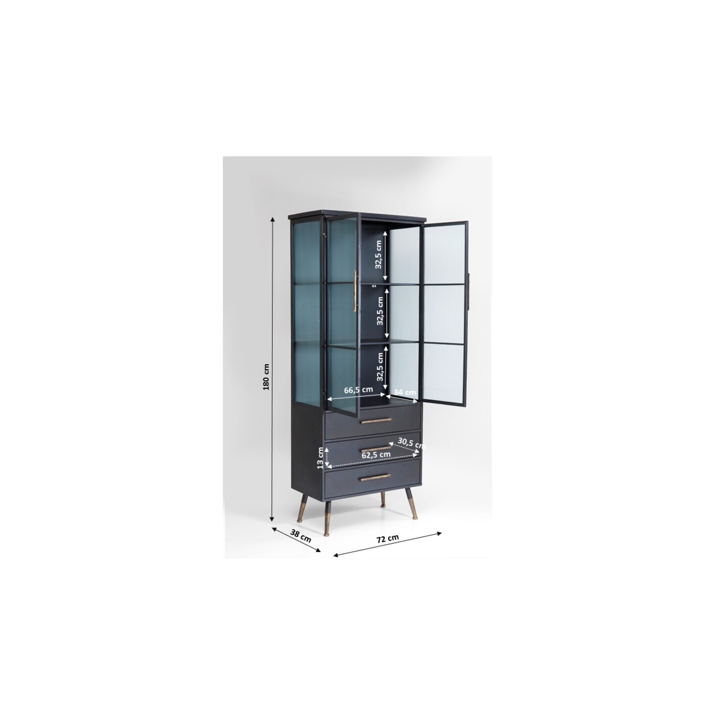 Комод высокий La Gomera 2 двери 3 ящика от KARE Design