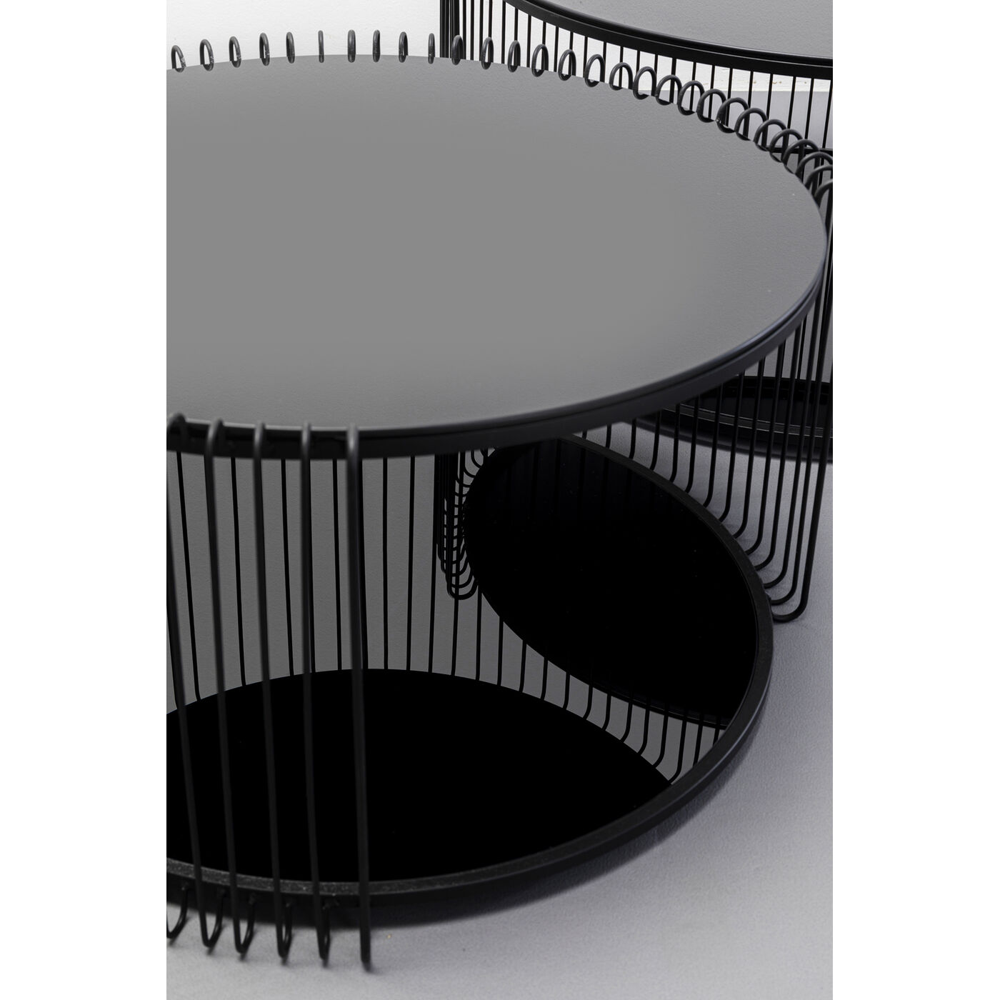 Стол кофейный Wire Cut Out Black (2 шт) от KARE Design