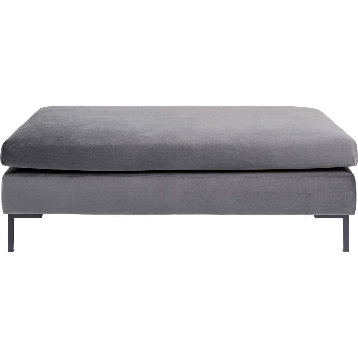 Пуф Gianni Velvet Grey Black от KARE Design