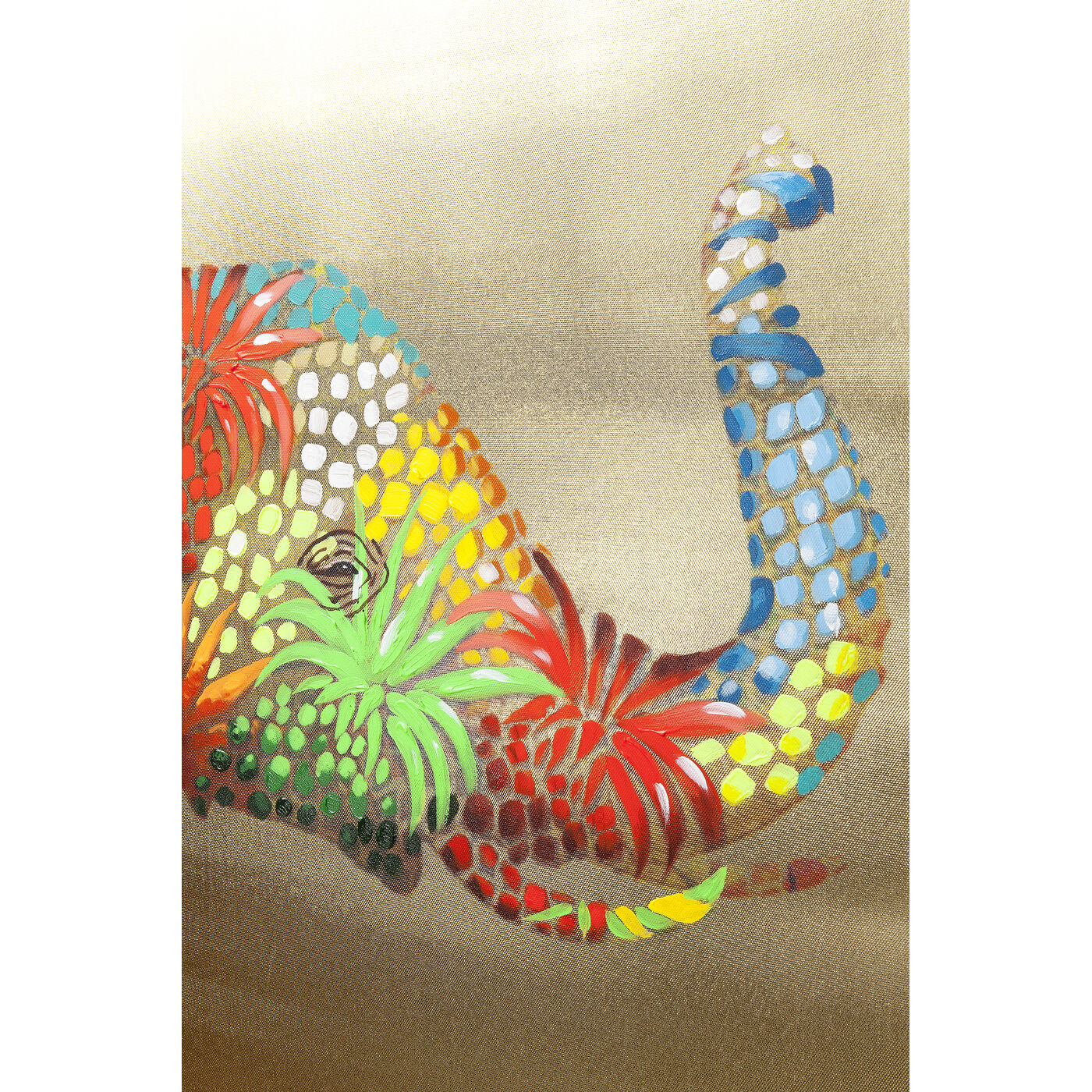 Картина Touched Flower Elefant «Слон с цветами» 120x90 см от KARE Design