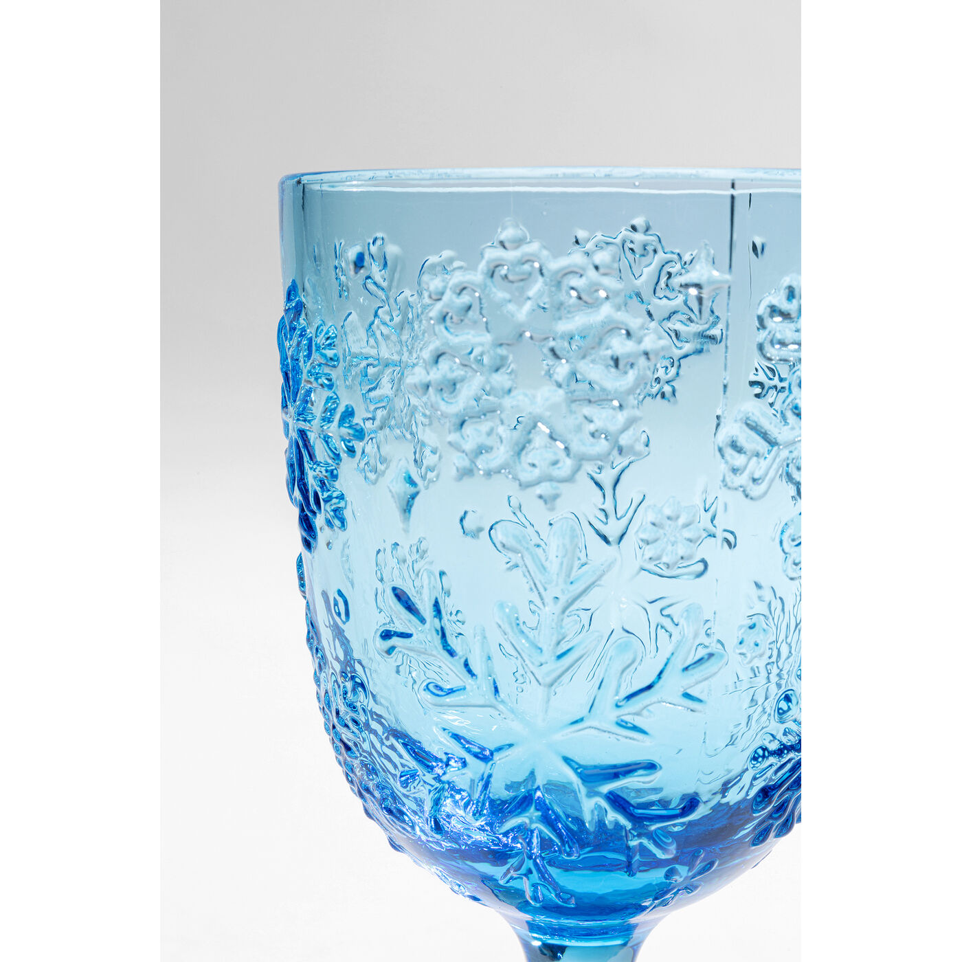 Бокал для вина Ice Flowers «Ледяные цветы», Синий от KARE Design
