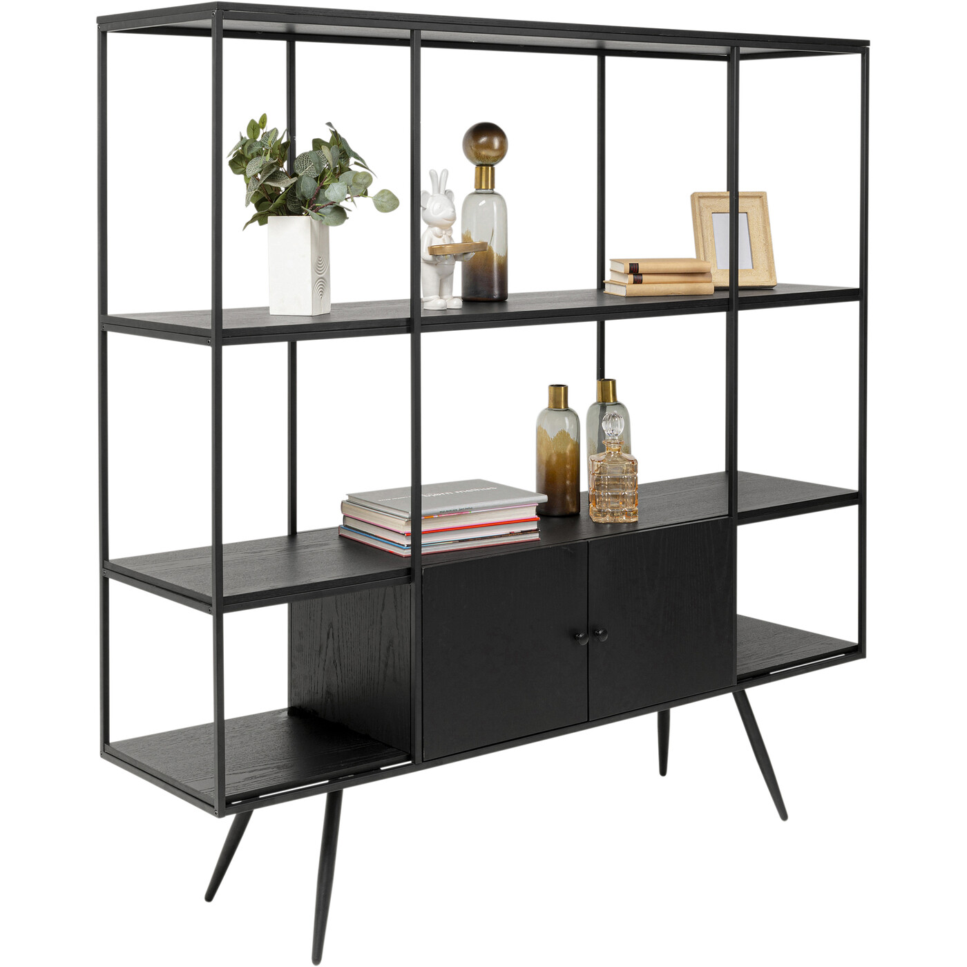 Стеллаж Cosy Sixties Black 180x183 см от KARE Design