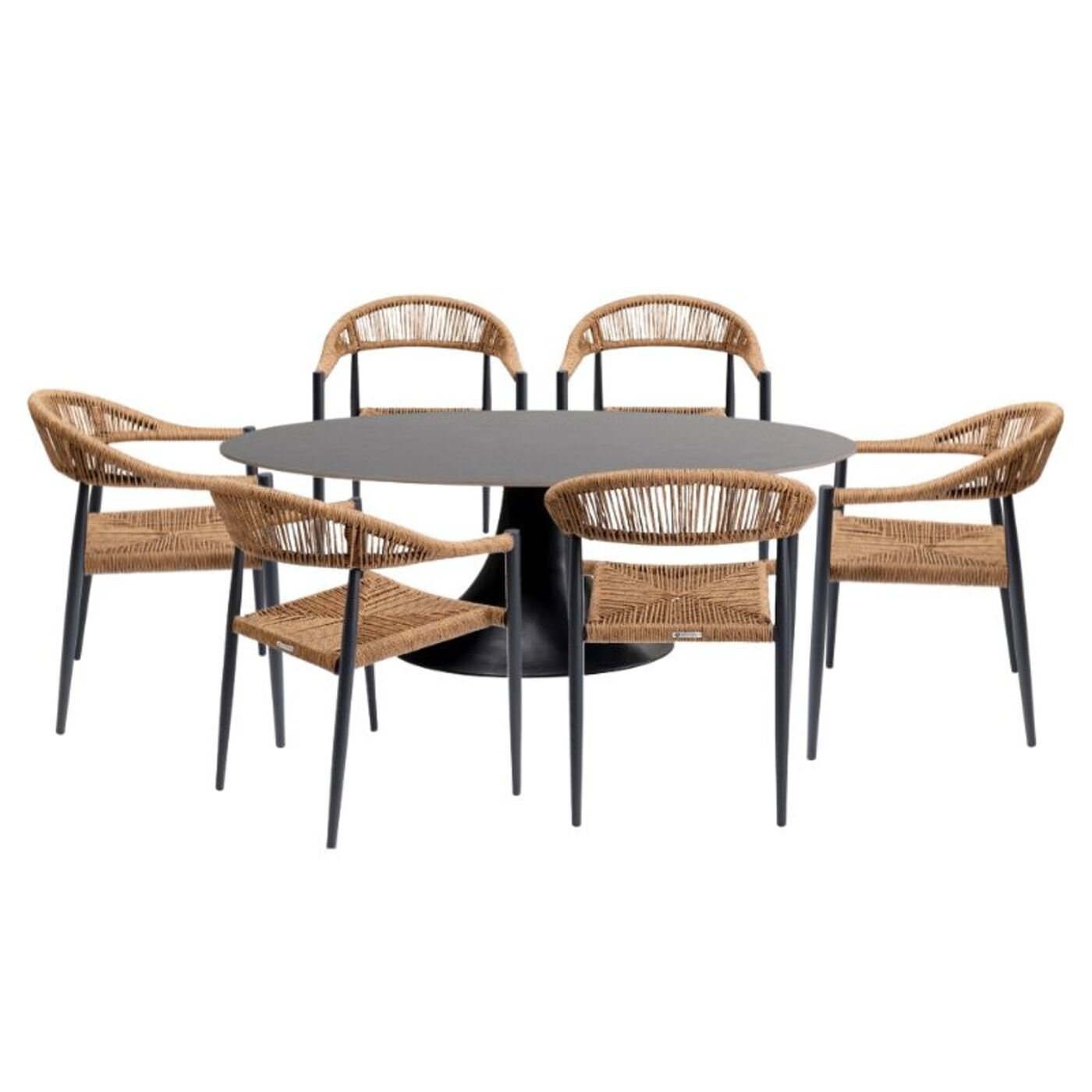 Комплект уличной мебели Palma Possibilita 220cm Nature 7/Set от KARE Design