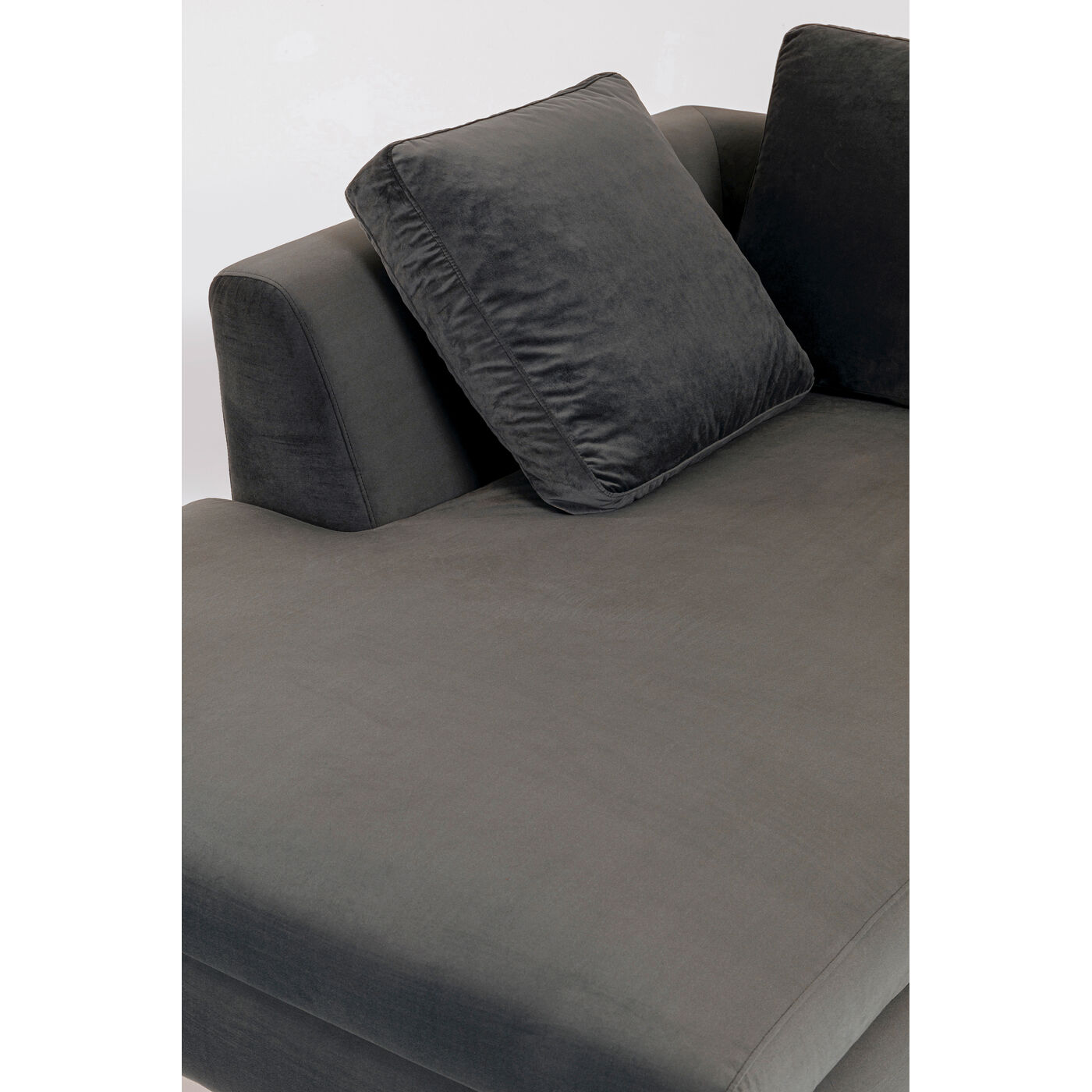 Диван угловой правосторонний Gianni Small Velvet Grey Right от KARE Design