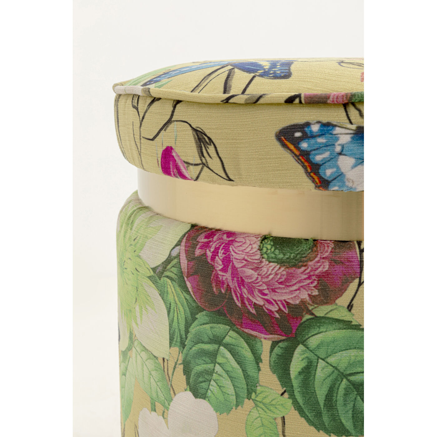Пуф Flower Fever Yellow Ø39cm от KARE Design