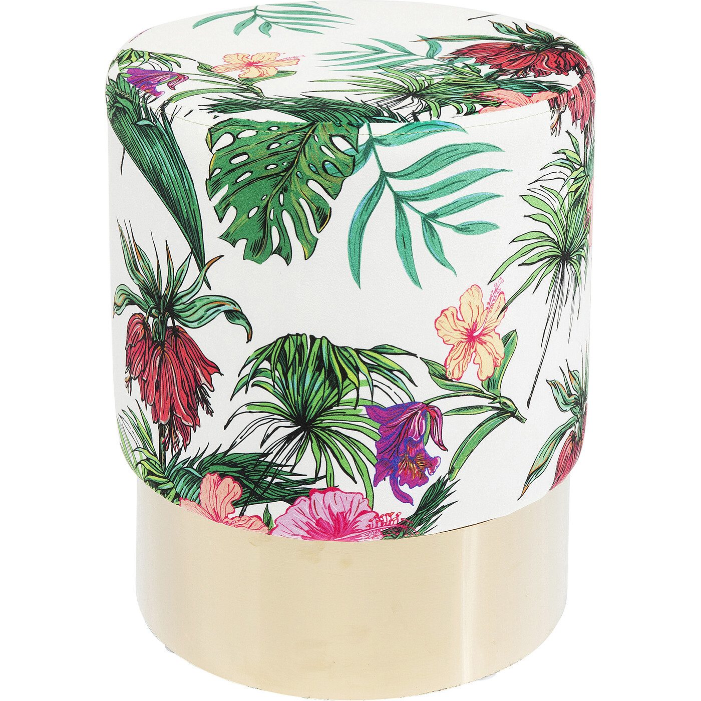 Пуф Cherry Jungle Brass Ø35 см от KARE Design