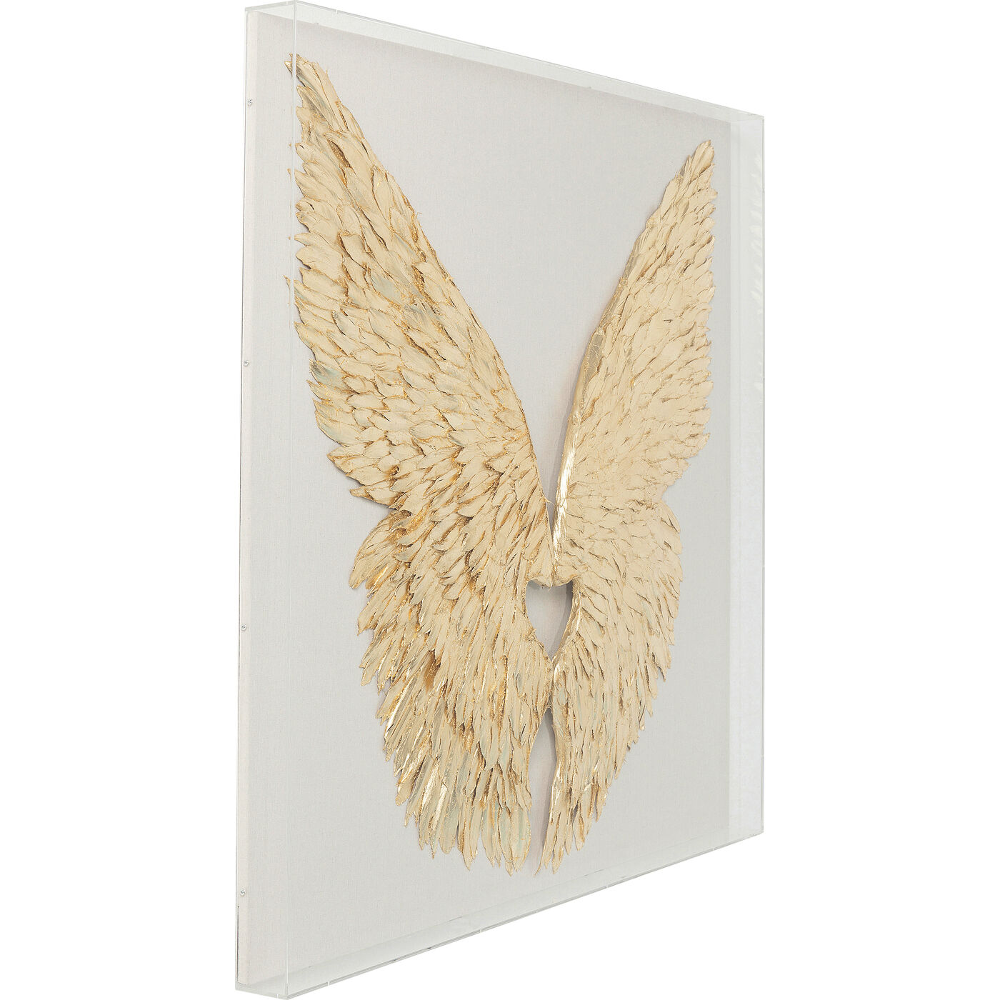 Украшение настенное Wings Gold White «Крылья» 120x120 см