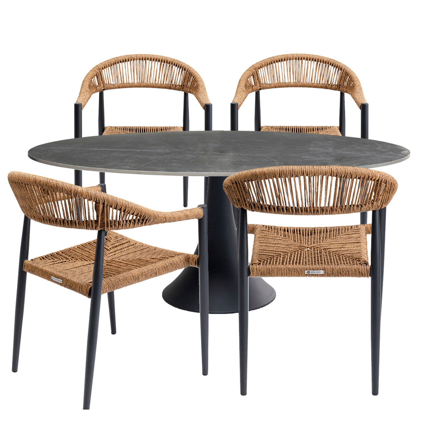 Комплект уличной мебели Palma Possibilita 180cm Nature 5/Set от KARE Design