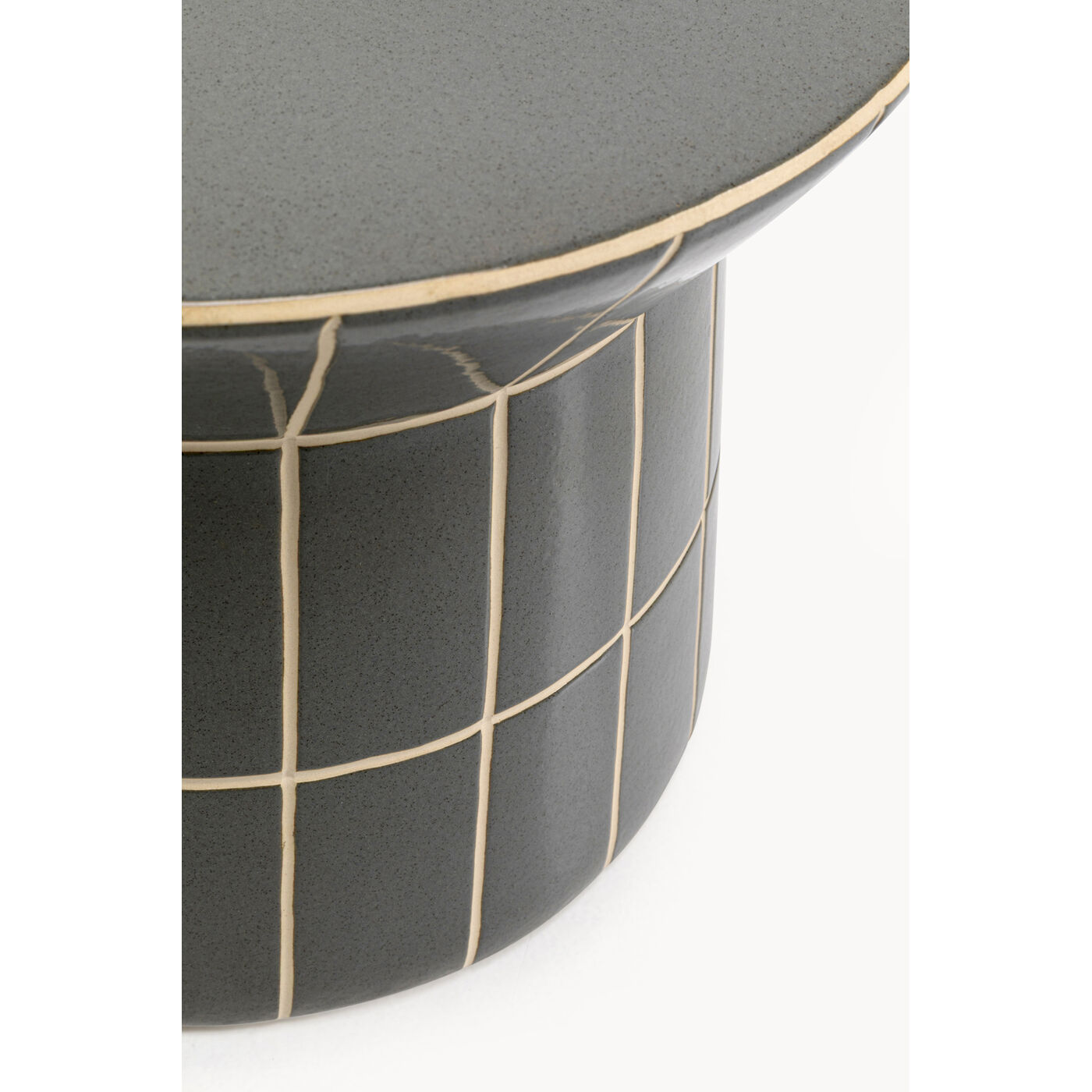 Стол приставной Bliss Tile Rim Blue Ø38cm от KARE Design