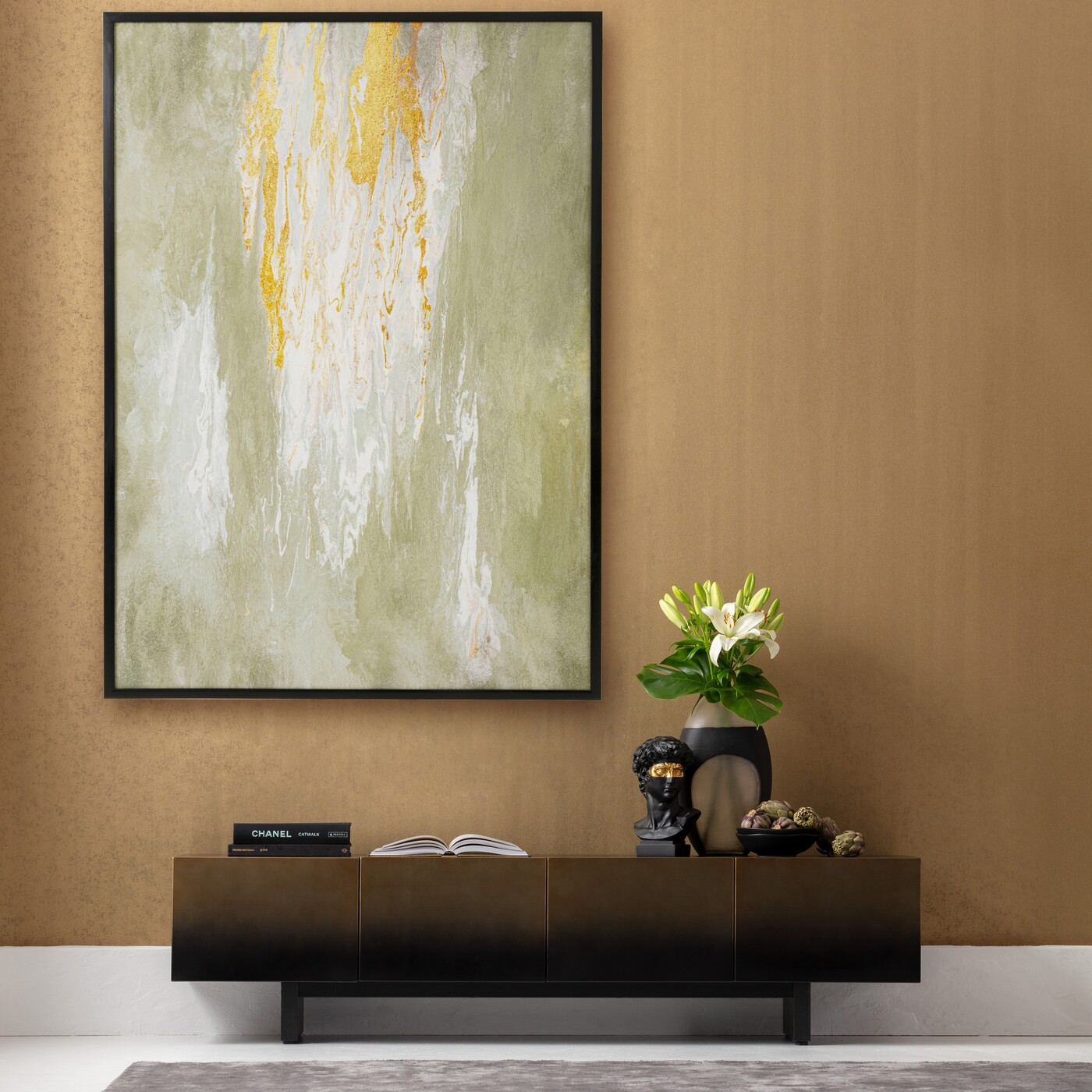 Картина Artistas Green «Абстракция» 120x180 см, Зелёный от KARE Design