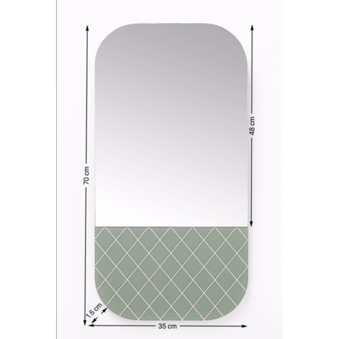 Зеркало Cafe Society 70x35 см от KARE Design