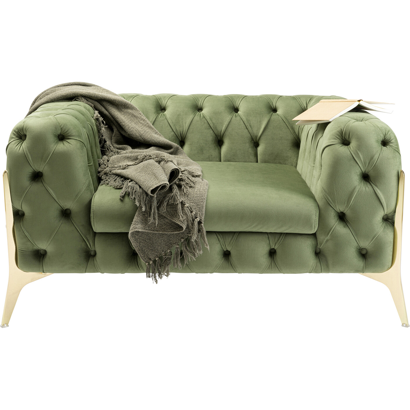 Кресло Bellissima Velvet Green 120 см от KARE Design