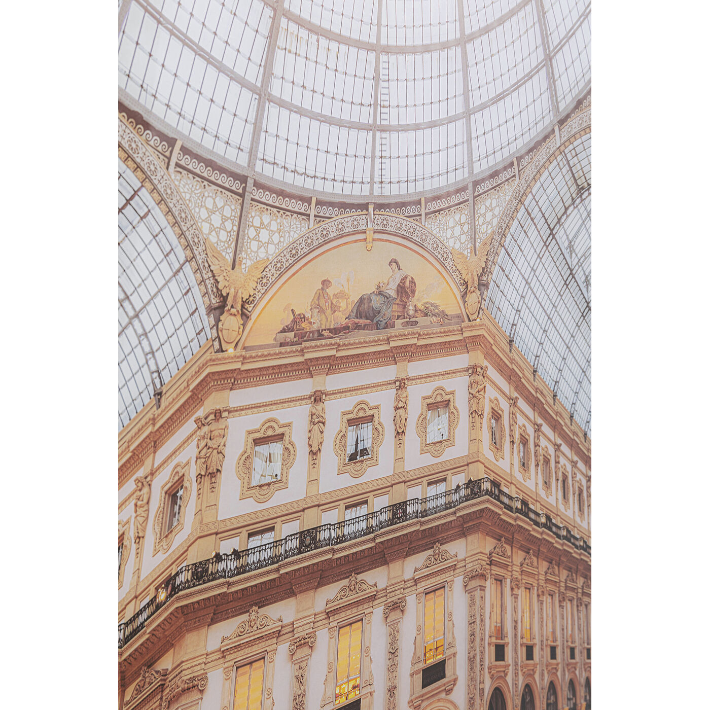 Картина стеклянная Galleria «Галерея Виктора Эммануила II» 150x100 см от KARE Design