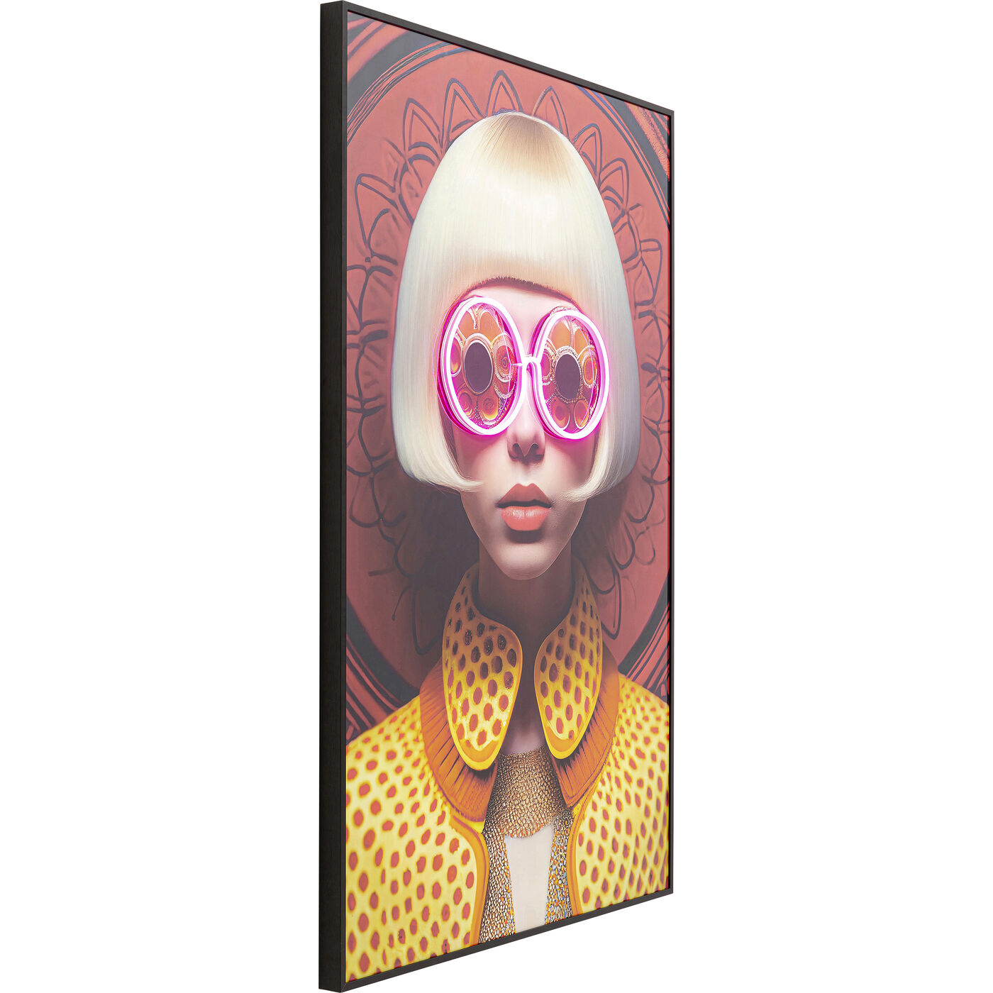 Картина Fancy Blonde Lady LED «Блондинка» 120x80 см от KARE Design