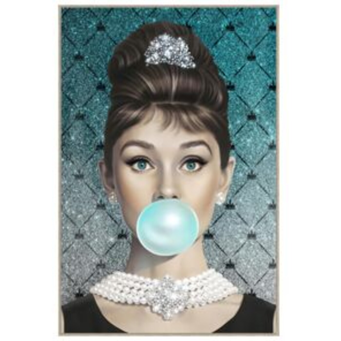 Картина в раме Muse Bubble Diva «Одри Хепбёрн» 80x120 см от KARE Design