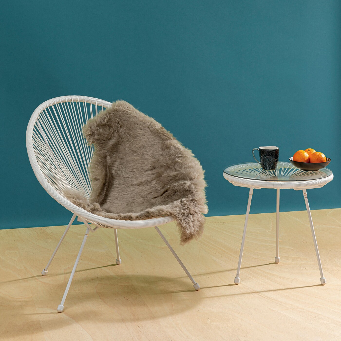 Ковер-шкура Heidi Grey 85x60 см от KARE Design