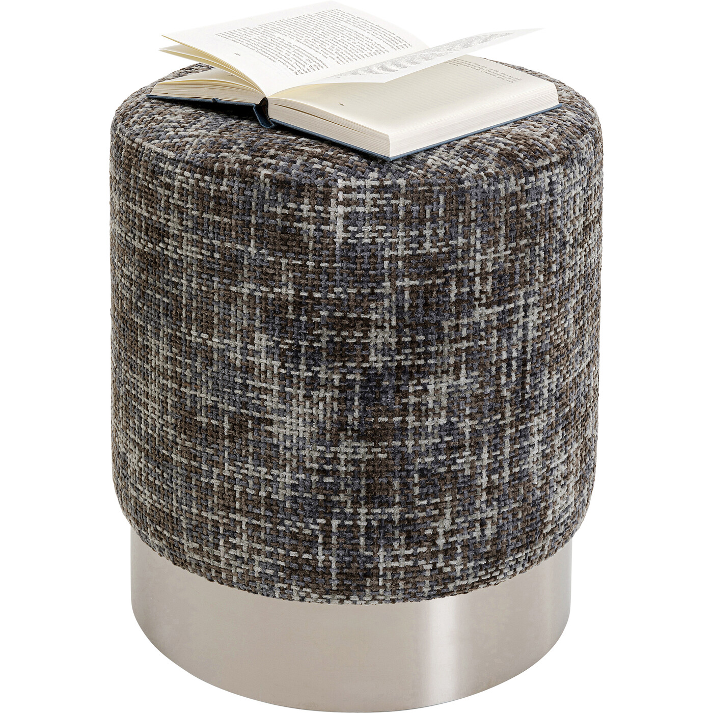 Пуф Cherry Dining Silber Dark Grey Ø39cm от KARE Design