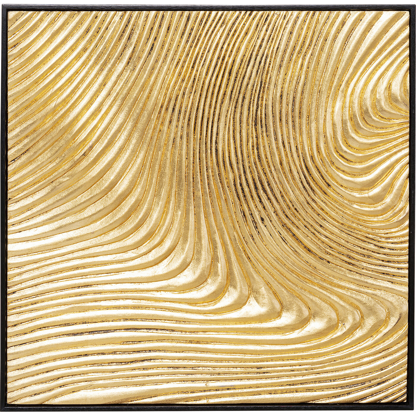 Панно настенное Wave Gold «Волны» (2 шт), Золотой от KARE Design