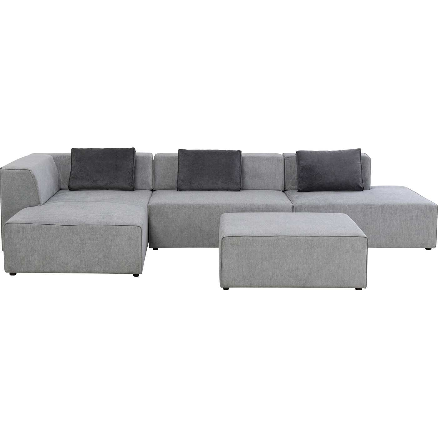 Диван угловой левосторонний Infinity Atlanta Grey Left от KARE Design