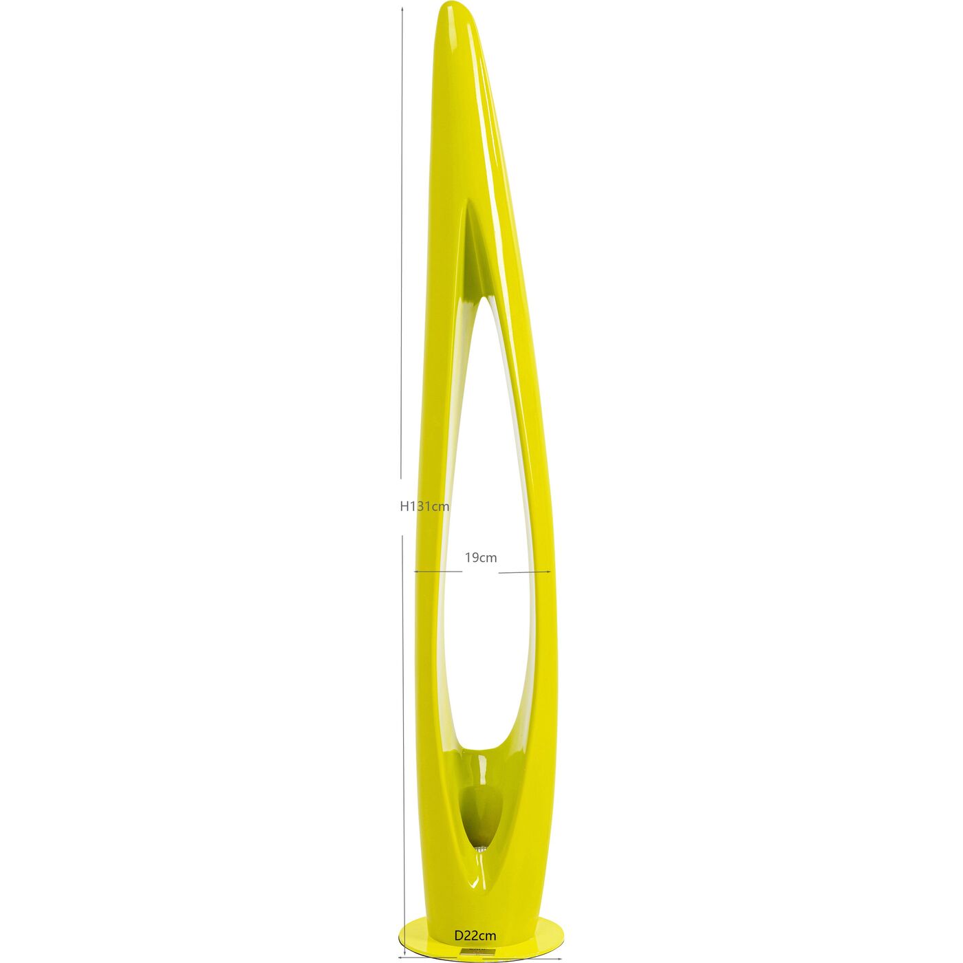 Светильник напольный  KARE x Karim Rashid Flow Flame Green 132 см от KARE Design