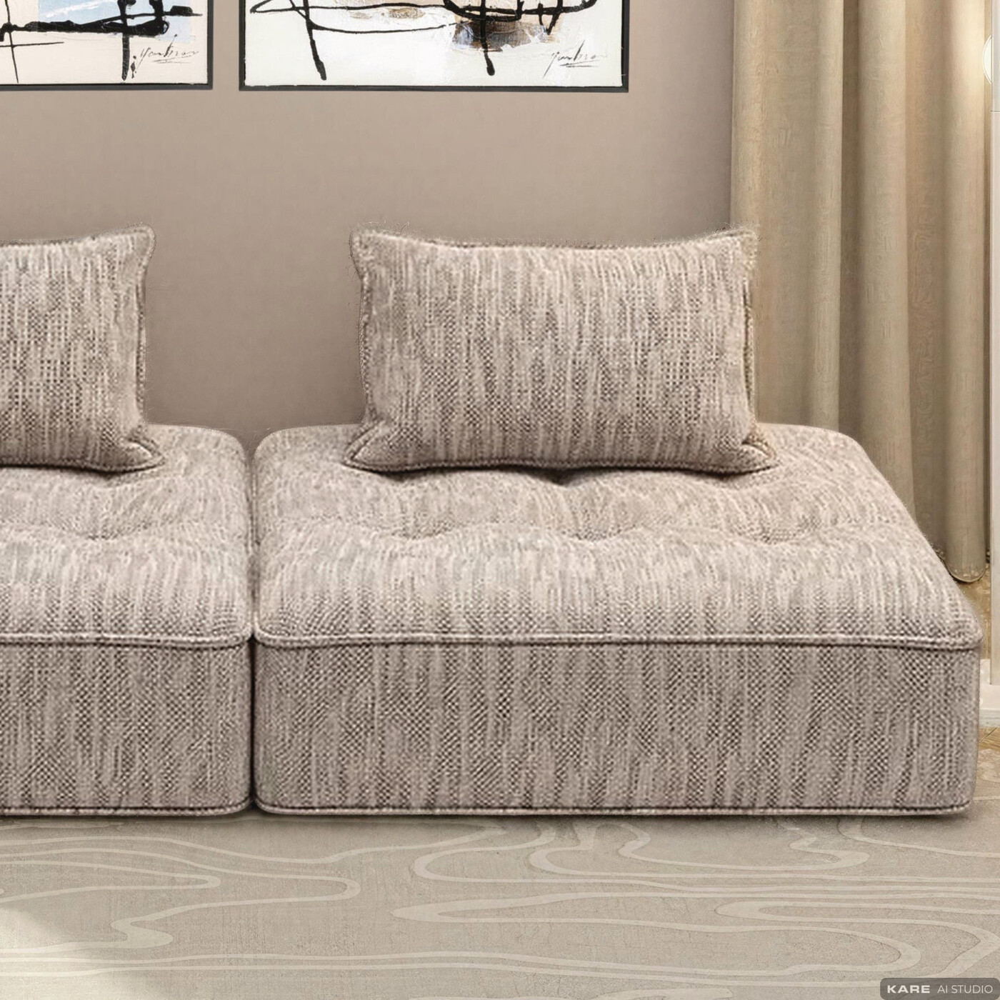 Элемент дивана  Portofino Grey от KARE Design
