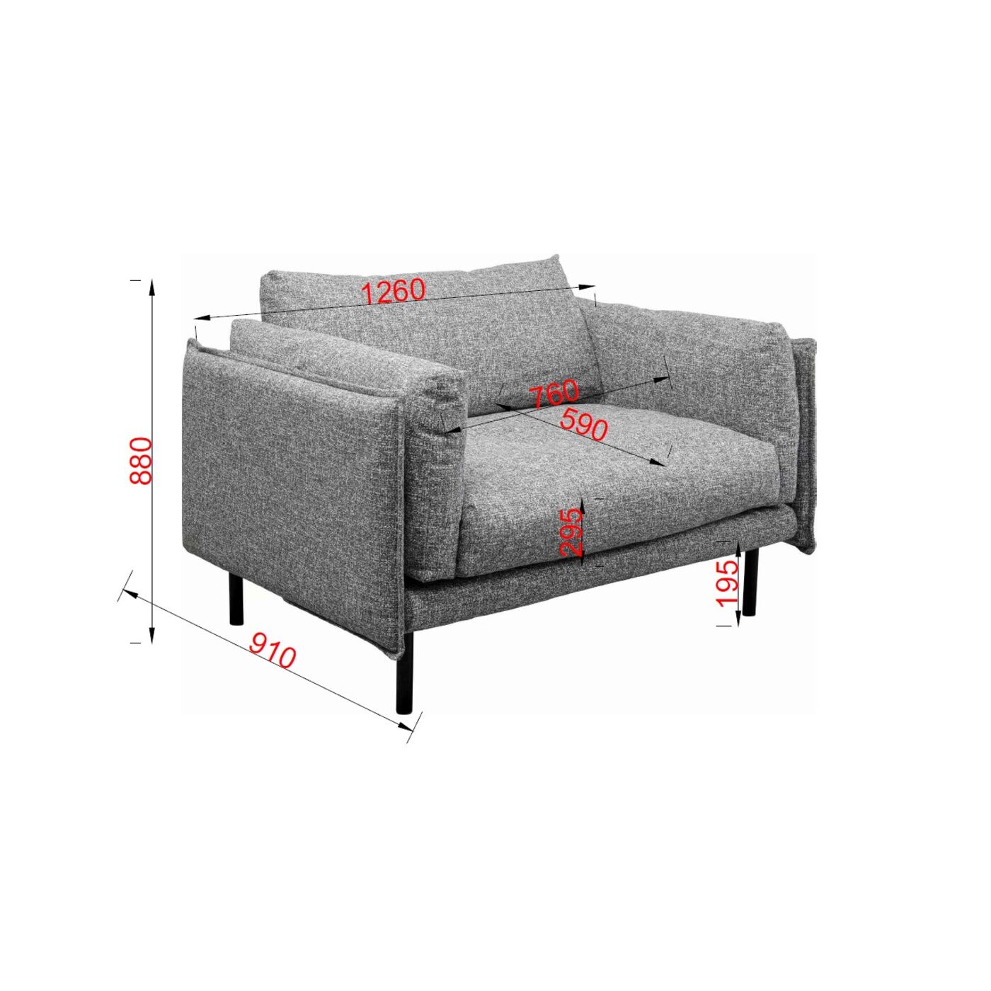 Кресло Pola Grey от KARE Design