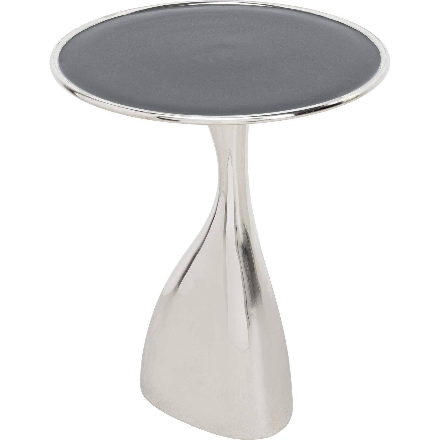 Стол приставной Spacey Silver Ø36 см от KARE Design