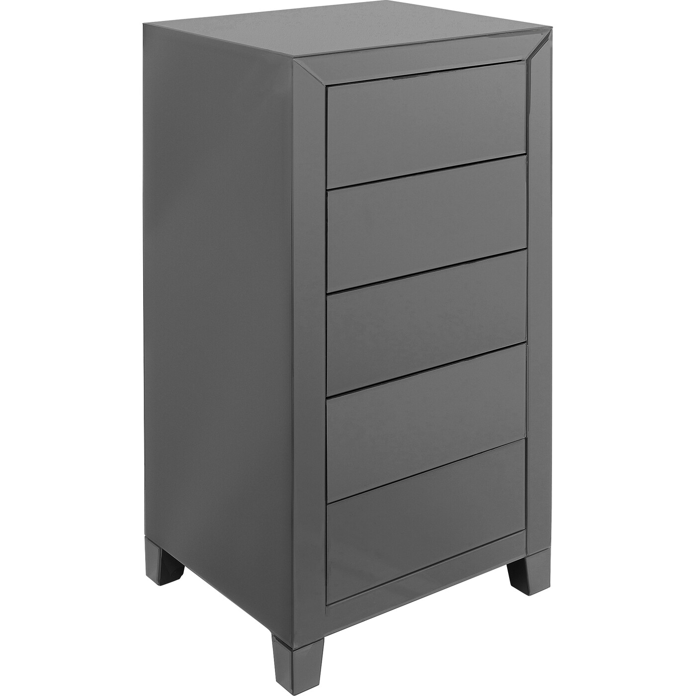 Комод высокий с 5 ящиками Luxury Push Grey от KARE Design