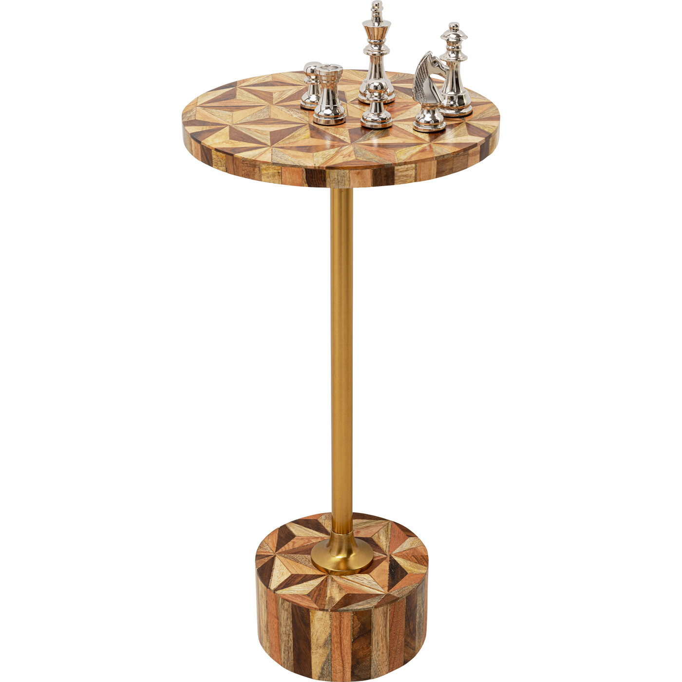 Стол приставной Domero Geo Brass Ø25 см от KARE Design