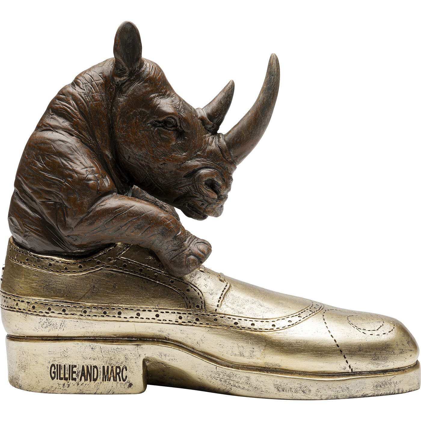 Фигура декоративная Rhino Shoe Fetish «Носорог-шопоголик» 28 см от KARE Design