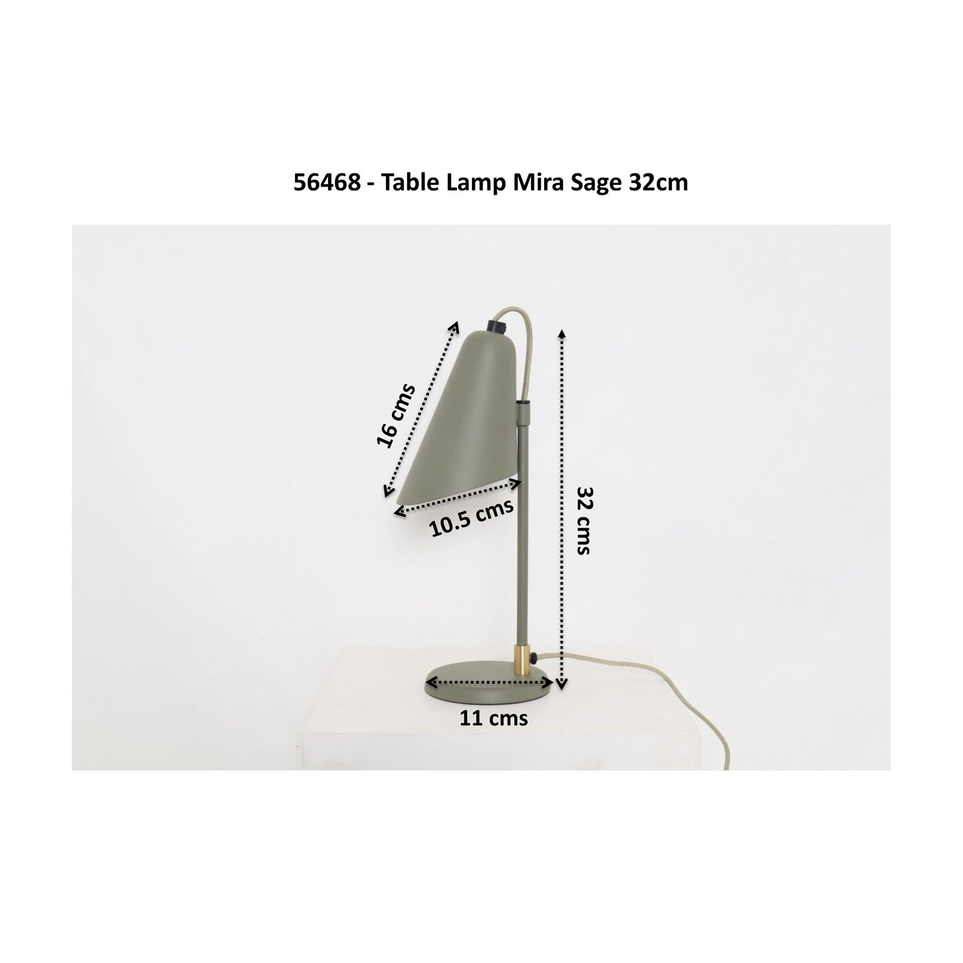 Светильник настольный Mira Sage 32cm от KARE Design