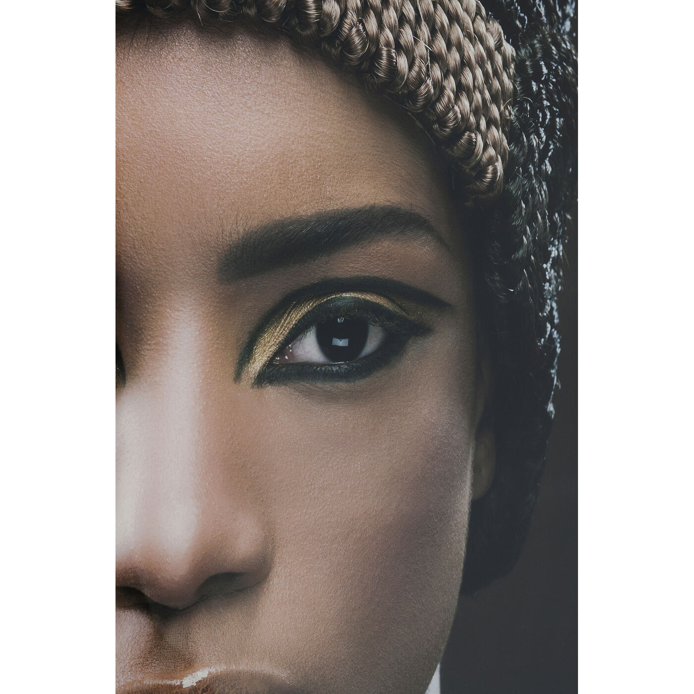 Картина стеклянная Royal Headdress Face 100x150 см от KARE Design